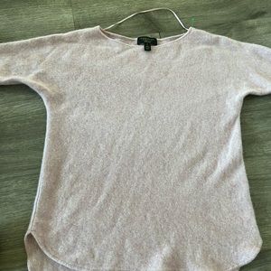 Cashmere.    100% Cashmere Pink Sweater